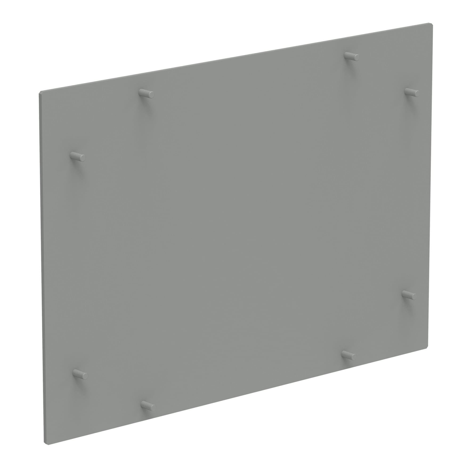 Replacement Front Plate for Concept HMI, fits 550x600mm, Lt Gray, Aluminum