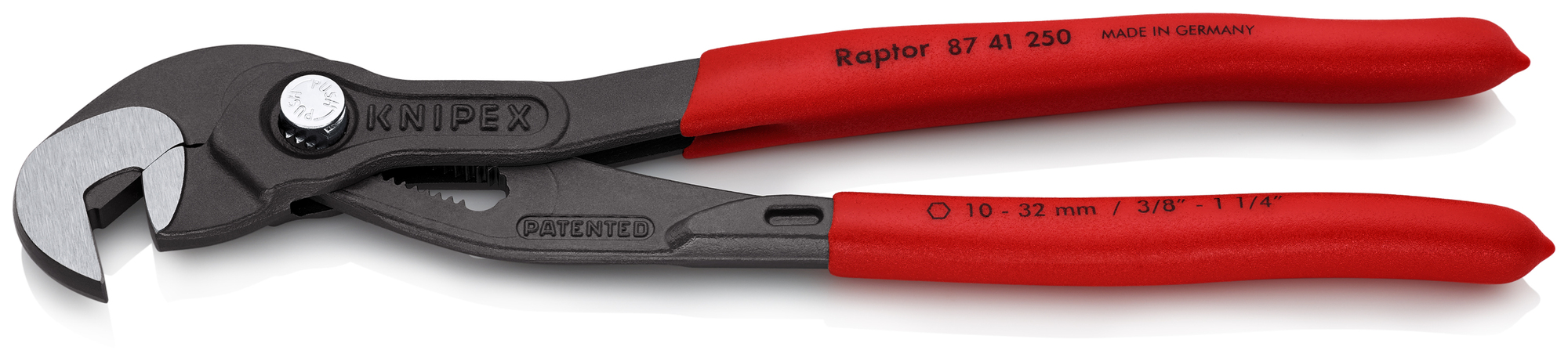 Raptor™ Pliers, 10 in., Non-Slip Plastic, Bulk