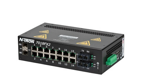 7018FX2 Managed Industrial Ethernet Switch, SC 2km