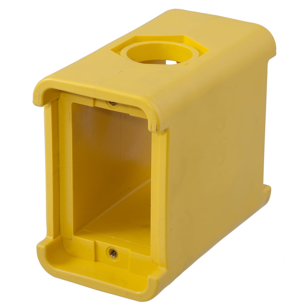 PORTABLE OUTLET BOX, BLANK, YELLOW