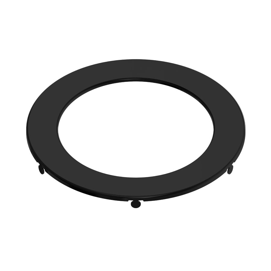 Recessed Downlights Wfrl Trim For Edge-Lit Wafer 6 Inches Round Black Smooth