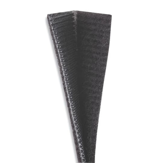 FOS Strip Tie, Black Polyethylene/Nylon for Temperatures up to 104.4 Degrees Celsius (220 F), Length of 304.8mm (12.0 Inches), Width of 19.05mm (0.75 Inch), Thickness of 1.588mm (0.0625 Inch), Tensile Strength Rating of 222.5 Newtons (50 Pounds)
