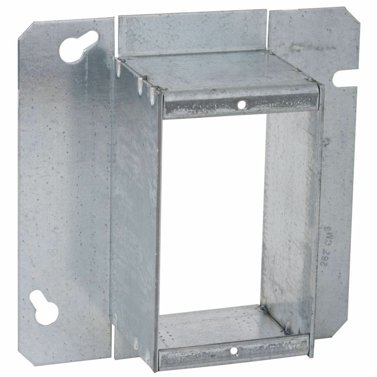 4-11/16 In. Square Single Device and Tile Covers, Raised 2 In.
