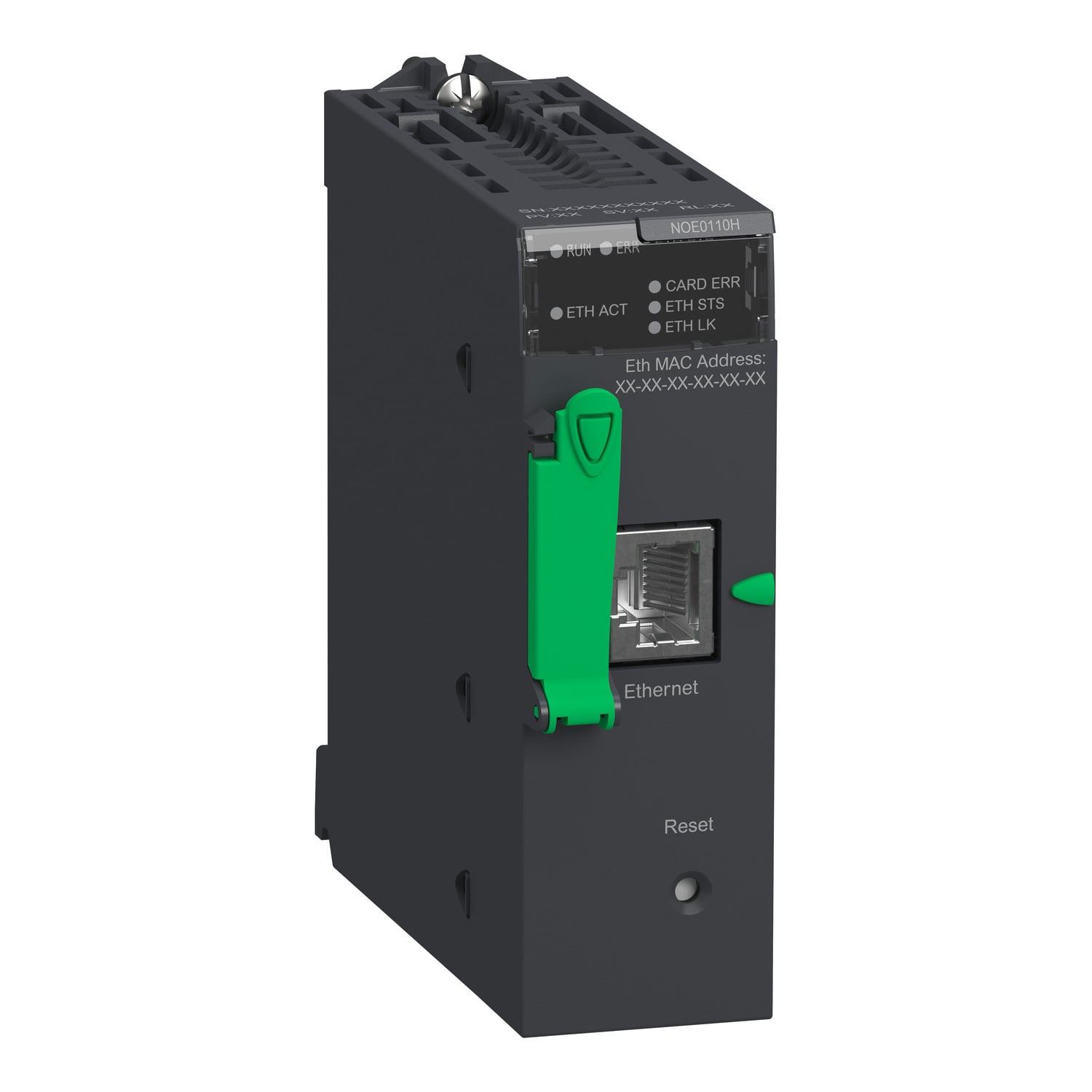 Ethernet TCP/IP network module, Modicon M340 automation platform, transparent ready class C30 server