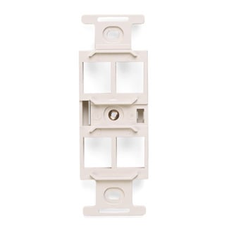 QuickPort Duplex Type 106 Insert, 4-Port, Light Almond
