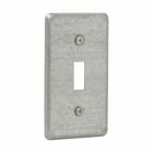 Eaton Crouse-Hinds series Utility Box Cover, Steel, One toggle switch