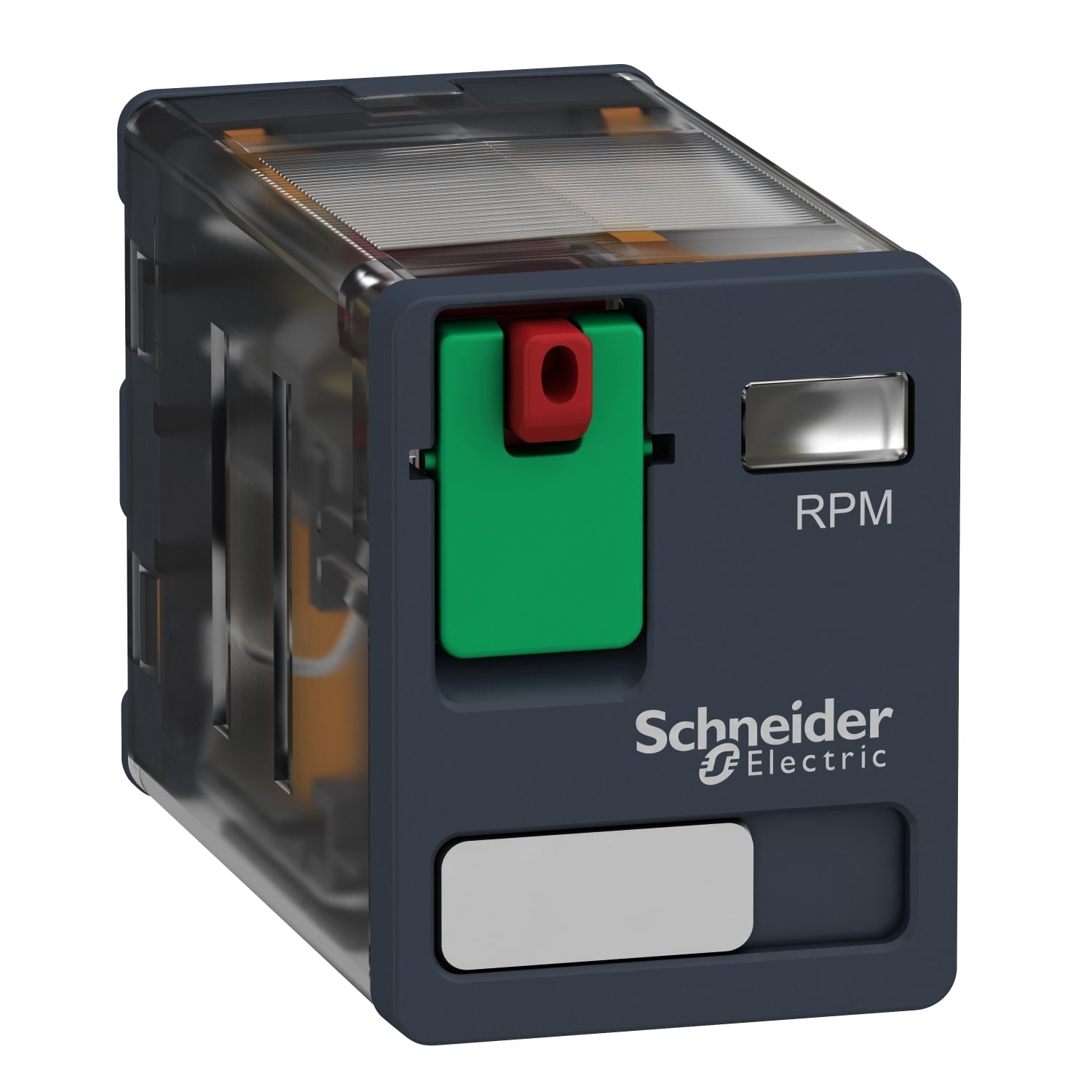 plug-in relay, Harmony electromechanical relays,  15A, 2CO, lockable test button, 230V AC