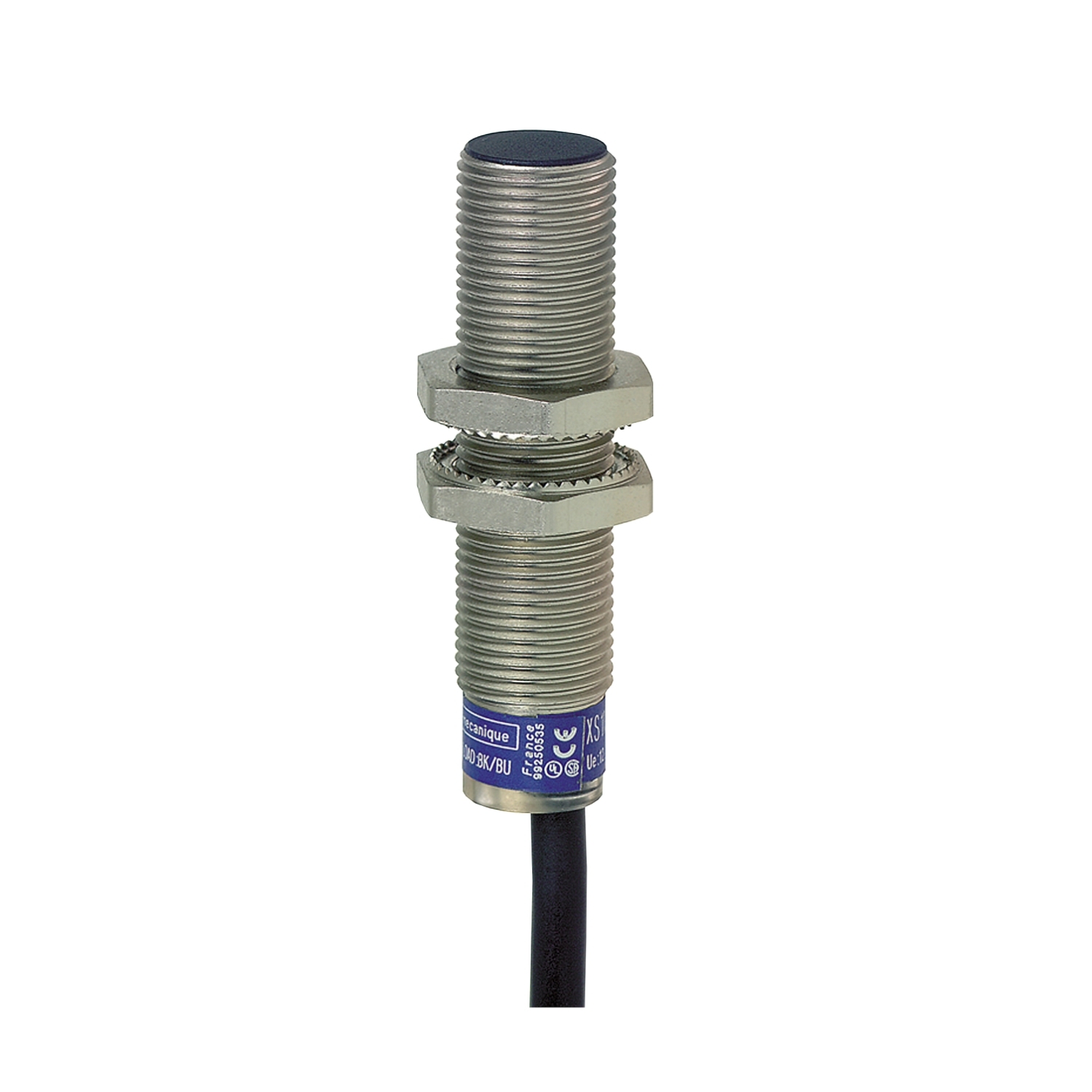 Inductive proximity sensors XS, inductive sensor XS6 M12, L54mm, brass, Sn4mm, 12...48 VDC, cable 5 m