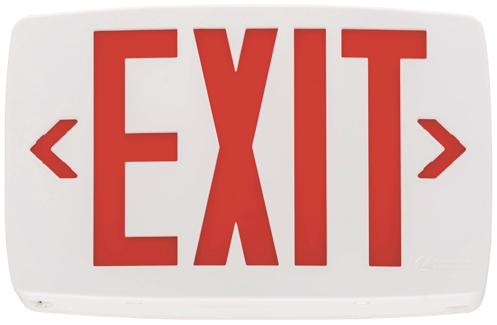 The Contractor Select Quantum LQM emergency exit sign from Lithonia Lighting with improved aesthetics and performance, is easy to install and maintain. The advanced optical design and electronic technology deliver high-quality light output when it is need