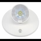 2 - 1W dual remote LED lamp head, damp listed, white