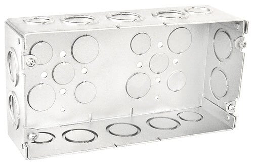 Deep Three Gang Multi-Gang Box w/ 3/4" & 1" Conduit KO, 2-1/2", 20 Pak