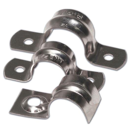 TS103-1 Steel City 1-Hole Strap, 1 in, For Use With Rigid/IMC/EMT Conduit, Steel, Zinc Plated