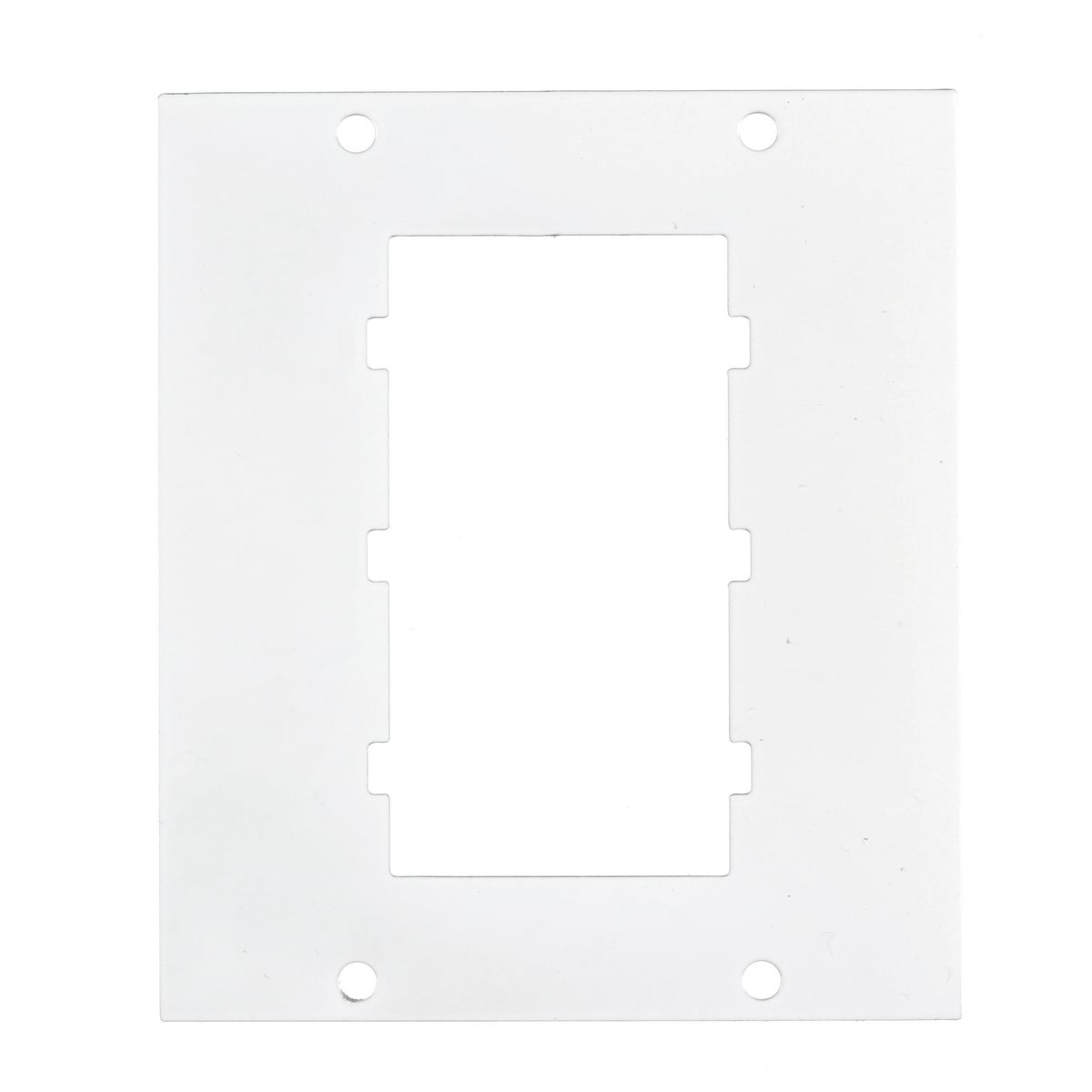 Fire Rated Poke Throughs, Recessed 8" Series, Sub Plate, Center, Two Gang, (1) 3-Unit iSTATION Opening