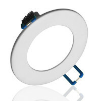DLE3 Series 3 in. Round White Flat Panel LED Downlight in 4000K