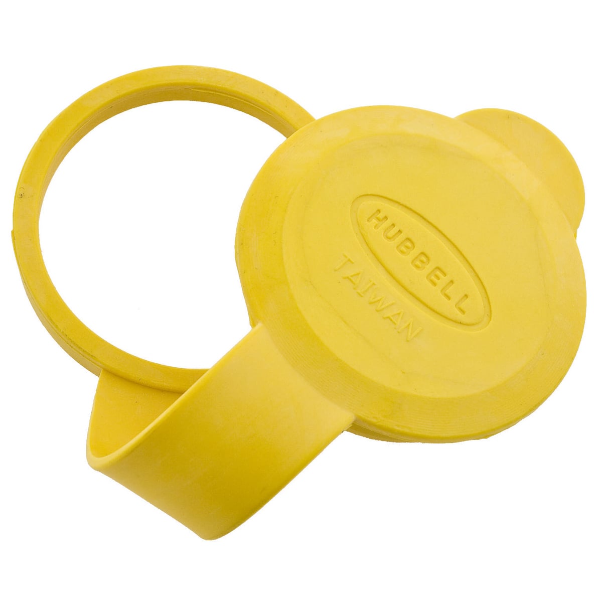 Straight Blade Devices, Accessories, Closure Cap, 15A and 20A Straight Blade or 15A Locking Weatherproof Boots, Yellow, Single Pack.