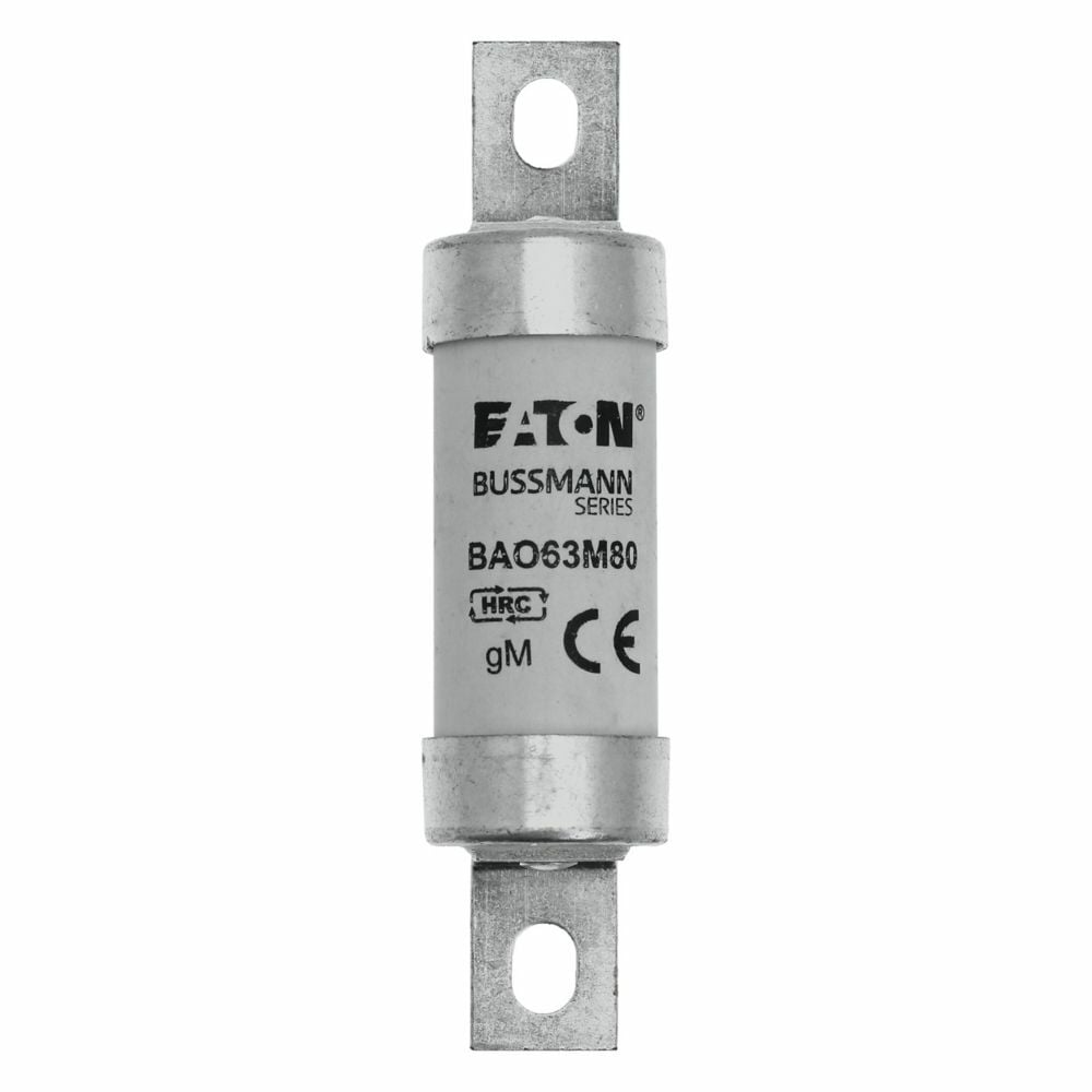 Fuse-link, LV, 63 A, AC 500 V, BS88/A3, 21 x 87 mm, gM, BS, 63M100