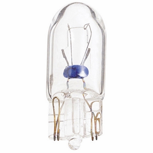 Miniature Lamp, Designation: 161, 14 V, 2.66 WTT, T3 1/4 Shape, W2.1x9.5d Mini Wedge Base, C-2F Filament, 4000 HR, 0.19 AMP, 1-5/8 IN Length, 13/32 IN Diameter