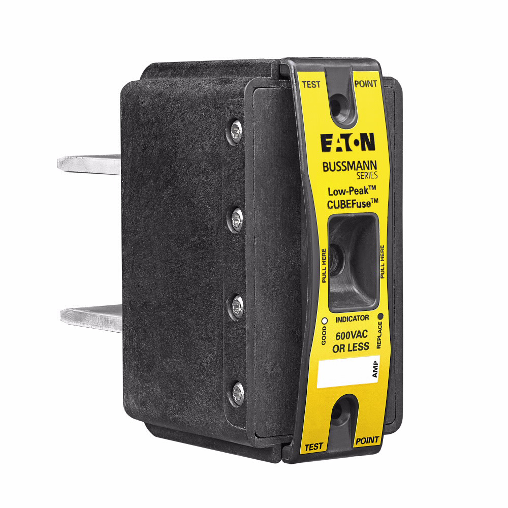 Eaton Bussmann series TCF fuse, 400 A, 60 Hz, 50 Hz, Dual, Class CF, Black, With Indicator, Blade end, Time delay,Class CF, 200 kAIC, Glass filled PES, Standard, 1, 600 V, TCFH400N