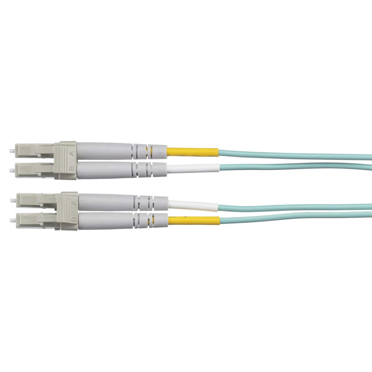Patch Cord, Fiber Optic, LC to LC, Duplex Multi Mode, 50/125, 10GbE, 3 Meter Length