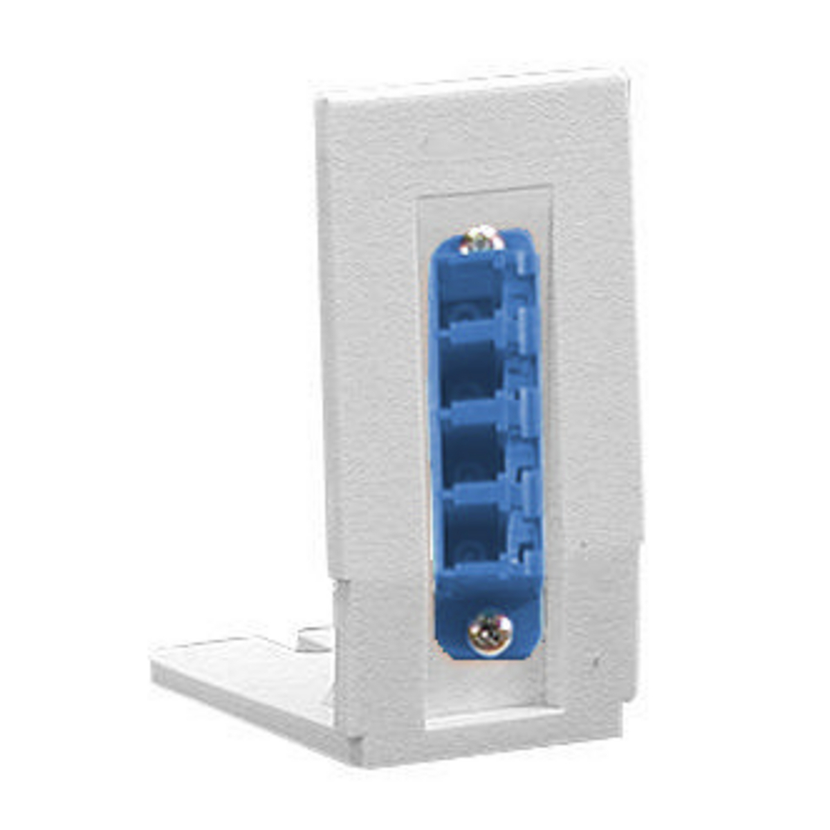 Fiber Optic, Housing, Bracket, LC Quad Adapter, Zircon Sleeves, Blue