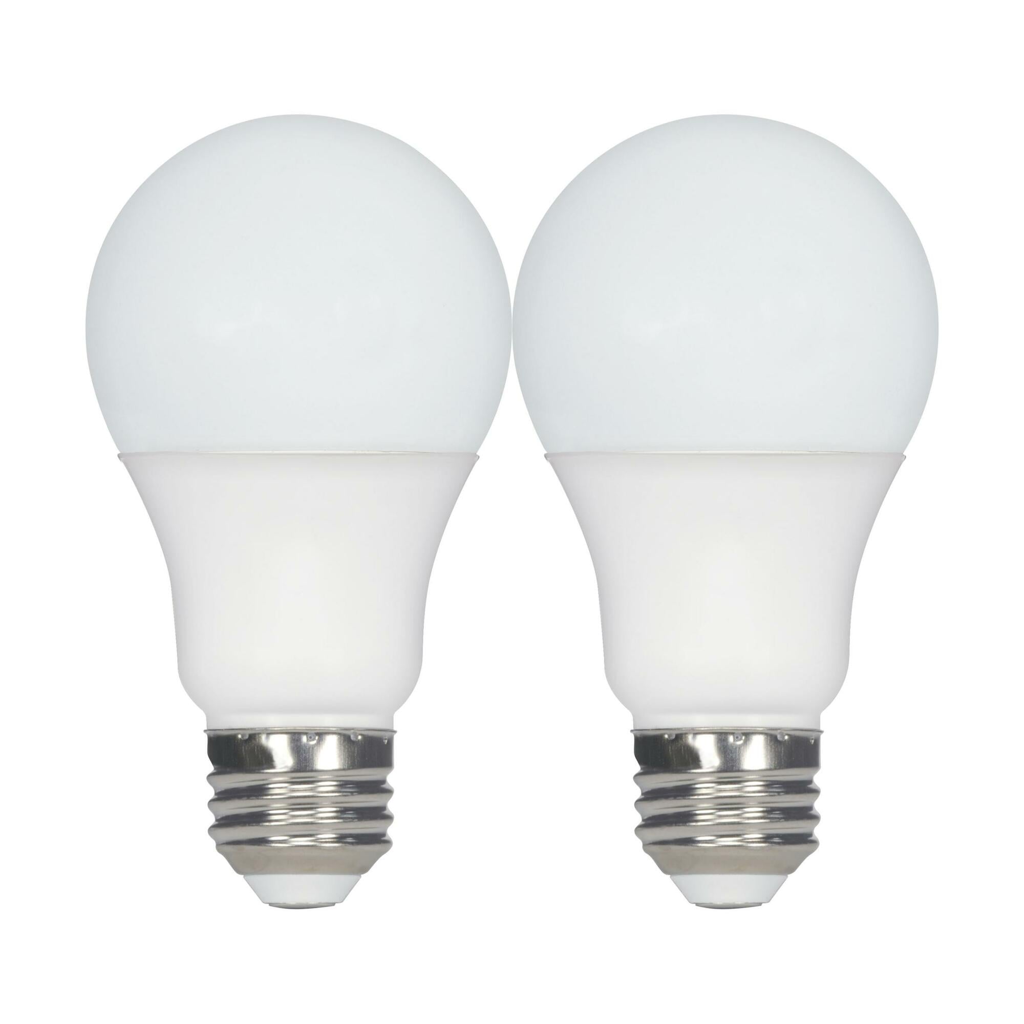 9.8 Watt A19 LED - 5000K - Medium Base - 220 Degree Beam Angle - 120 Volts - Pack of 2