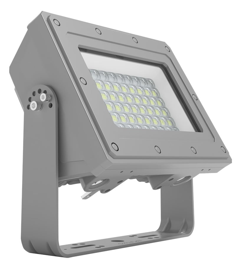 HAZARDOUS LOCATION FLOOD SMALL 30W 5000K YOKE MOUNT GRAY