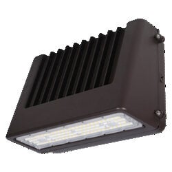 OBS61835 WALPAKC5B, Cutoff, 80W, 120 277V, 0 10V Dim, 80+CRI, CCT Selectable, w/Photocontrol, Bronze Painted, Medium Housing, 3000K required for Dark Sky Compliance