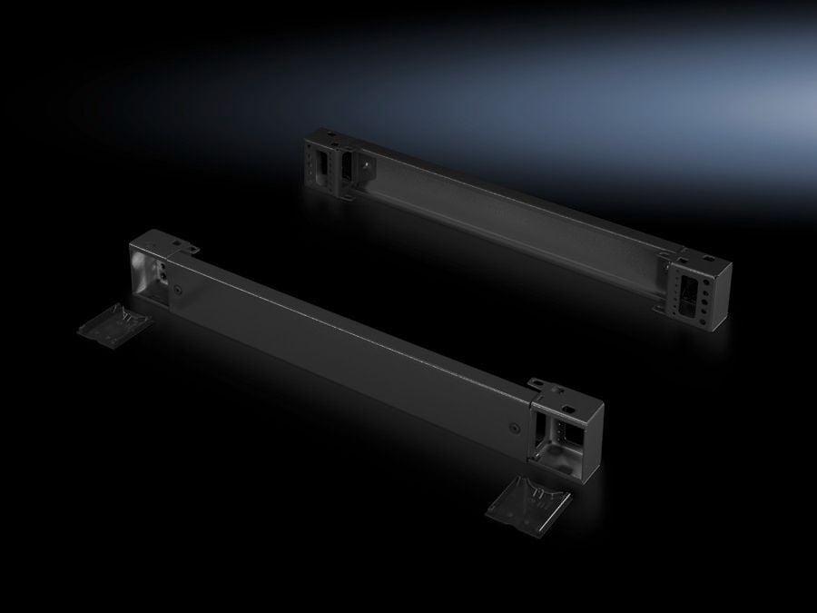 TS Base/plinth component, rear, H: 100 mm, for W: 1000 mm, RAL 7022, carbon steel