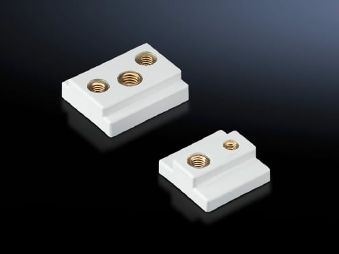 Sliding blocks, for circuit-breaker component adaptors, color: RAL 7035