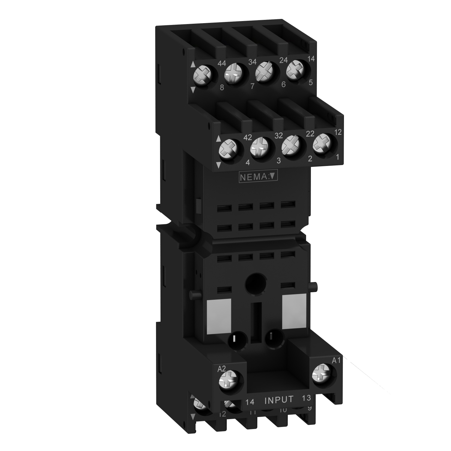 socket, Harmony Electromechanical Relays, for RXM2 RXM4 relays, screw connec to rs, mixed contact