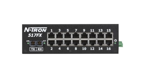 517FX Unmanaged Industrial Ethernet Switch, SC 2km