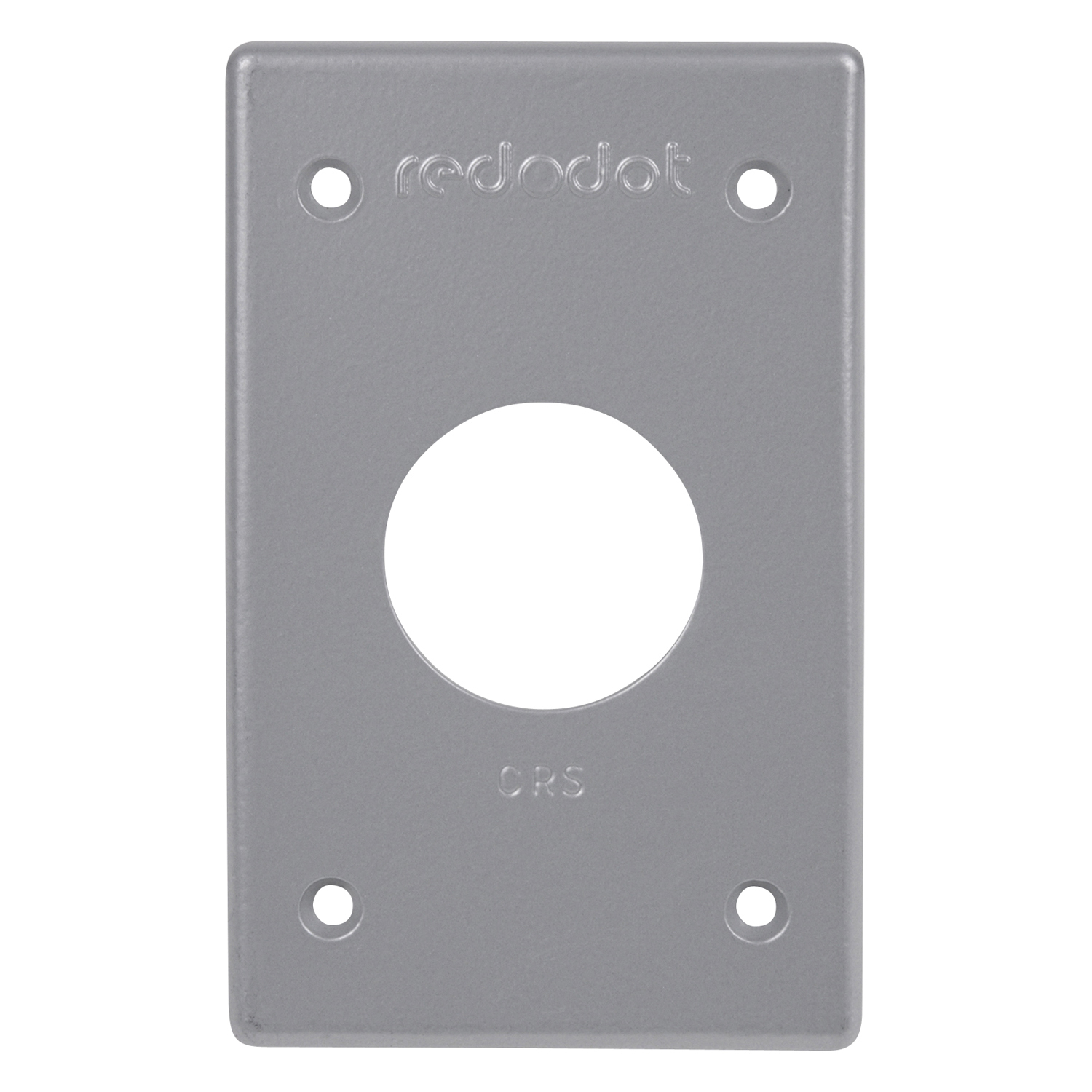 1 Gang Device Box Cover, Die Cast Aluminum, Single Receptacle, Box Mount, Nominal Size 1-3/8 Inch, Maximum Device Face Diameter 1.395 Inch, Gasket and Screws Included with Cover