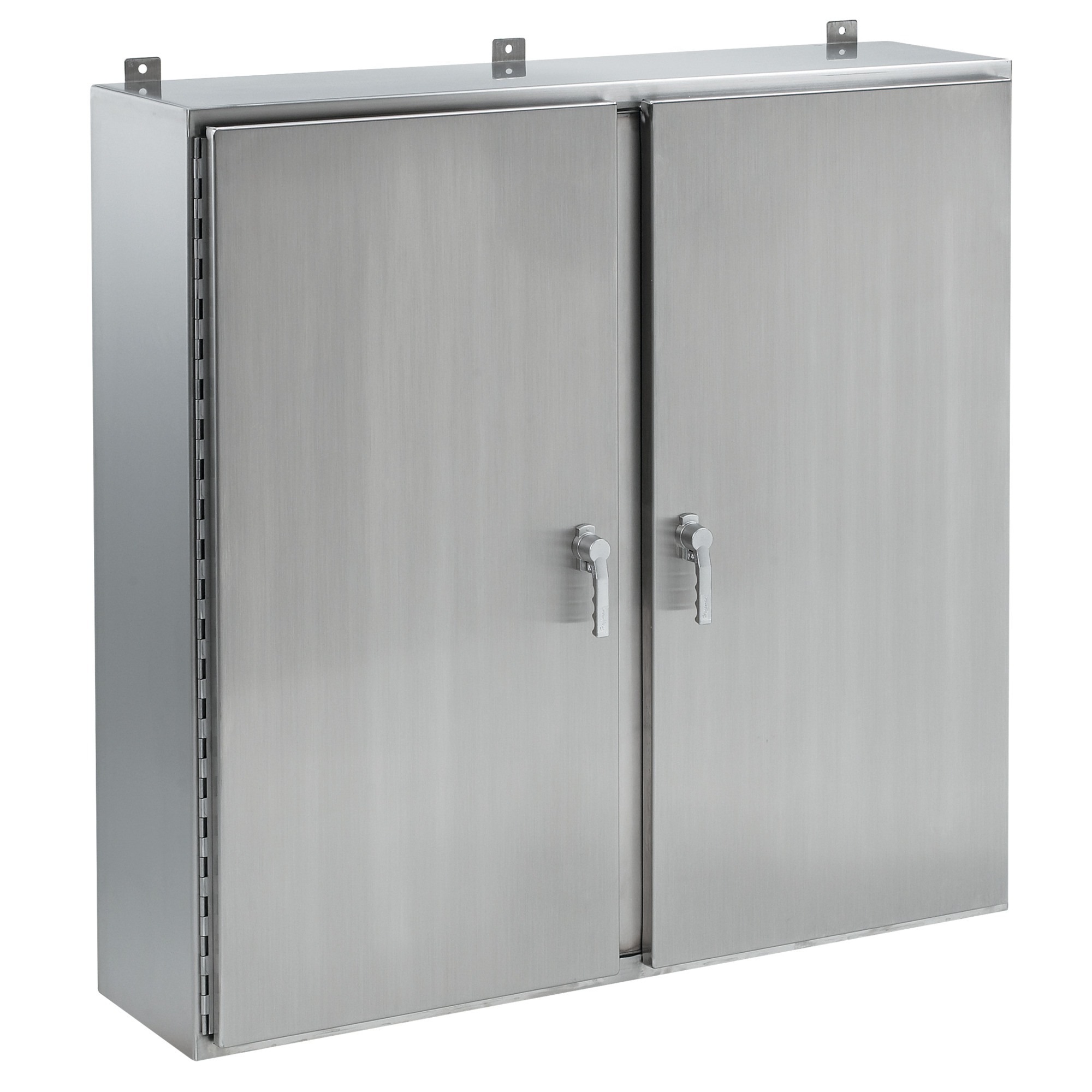 Wallmount 2-Door 3-Point Latch Type 4X, 36x48x12, Brushed, SS 304
