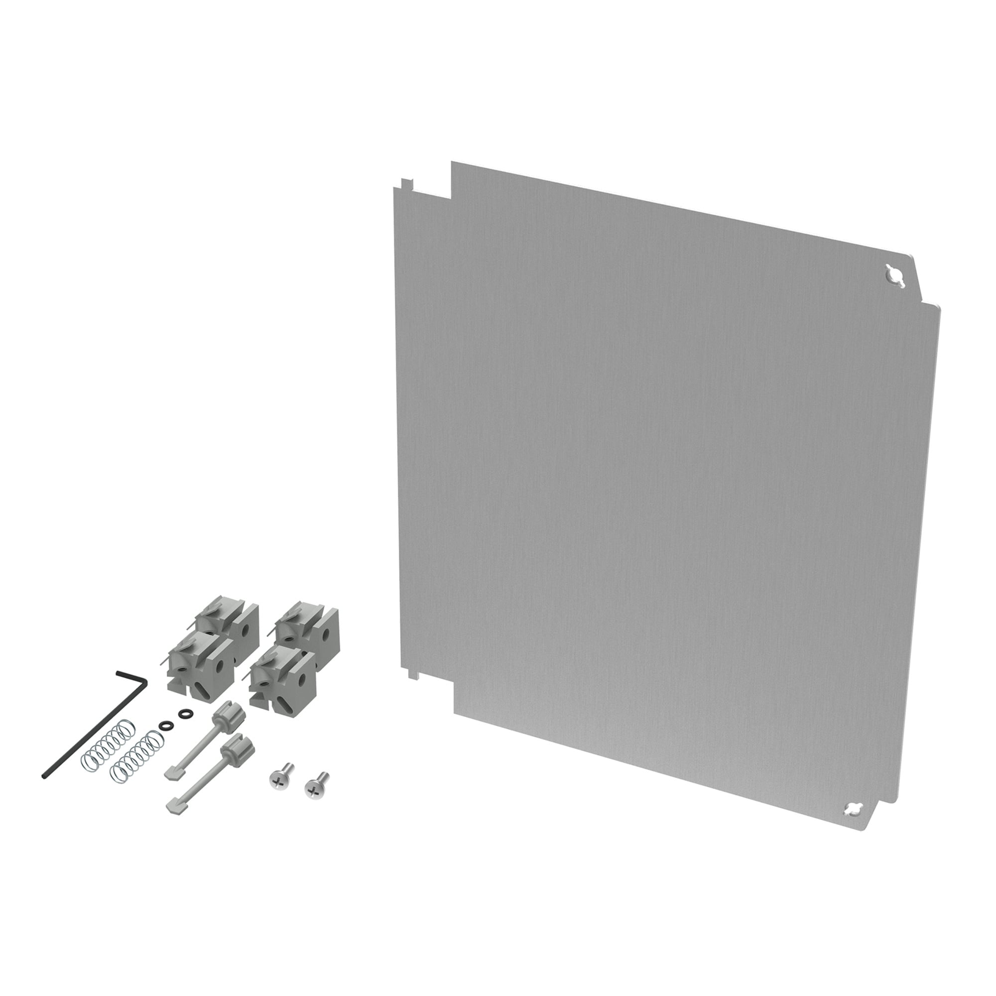 PolyPro Swing-Out Panel Adjustable, 10.75x8.88, Anodized, Aluminum
