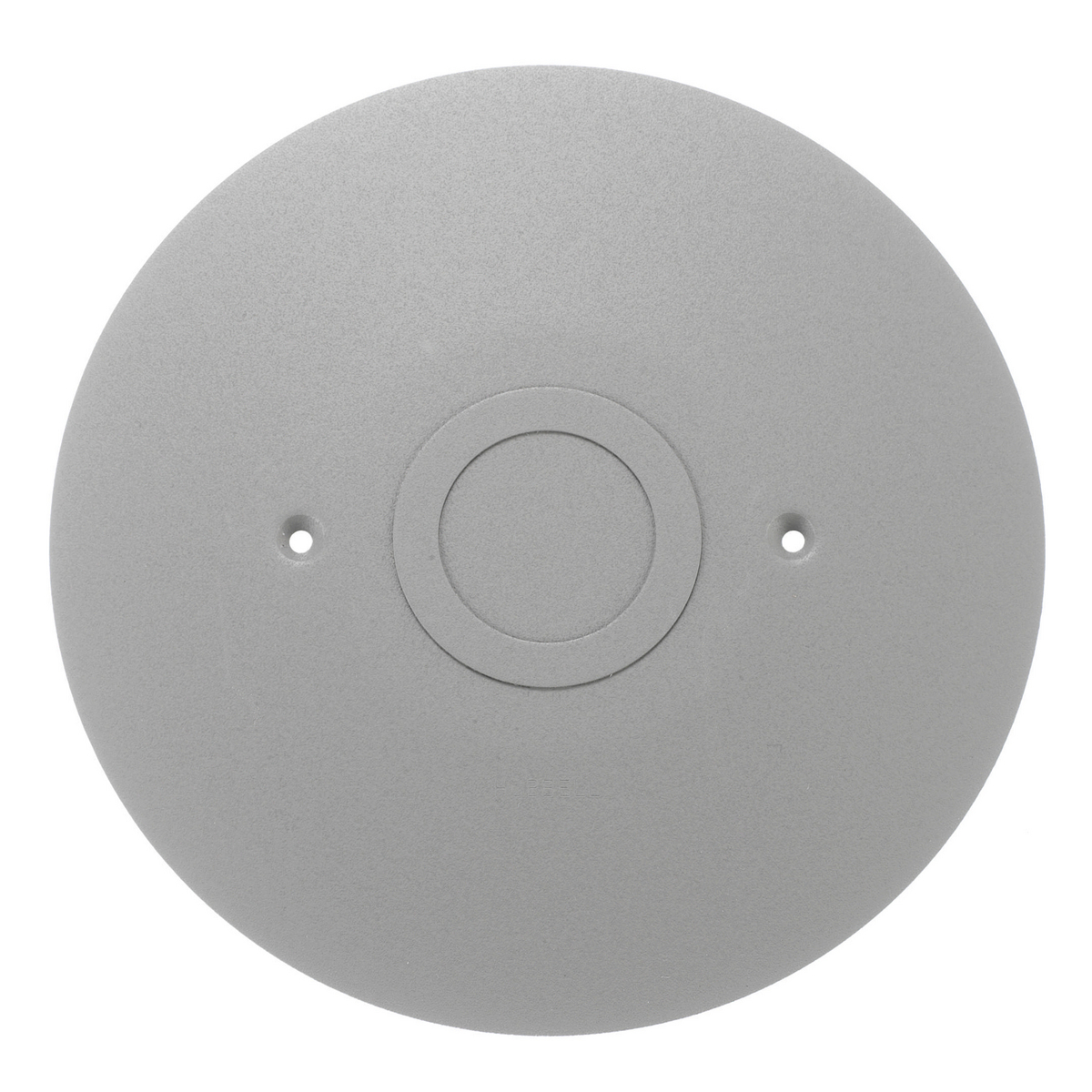 In-Floor Delivery Systems, Fire-Rated Poke-Throughs, Low Voltage Large Capacity Flush Furniture Feed Series, Cover/Flange, 1-1/4"/2" KO,  Gray