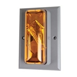 Indoor Surface Mount Strobe, Amber, 24V AC/DC, 390mA