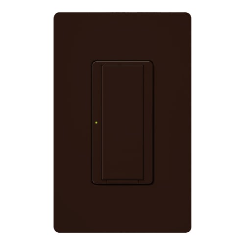 RadioRA 2 Switch, Multi-location/single-pole, neutral required, 120V/8A light or 1/4 HP motor/5.8A motor in brown