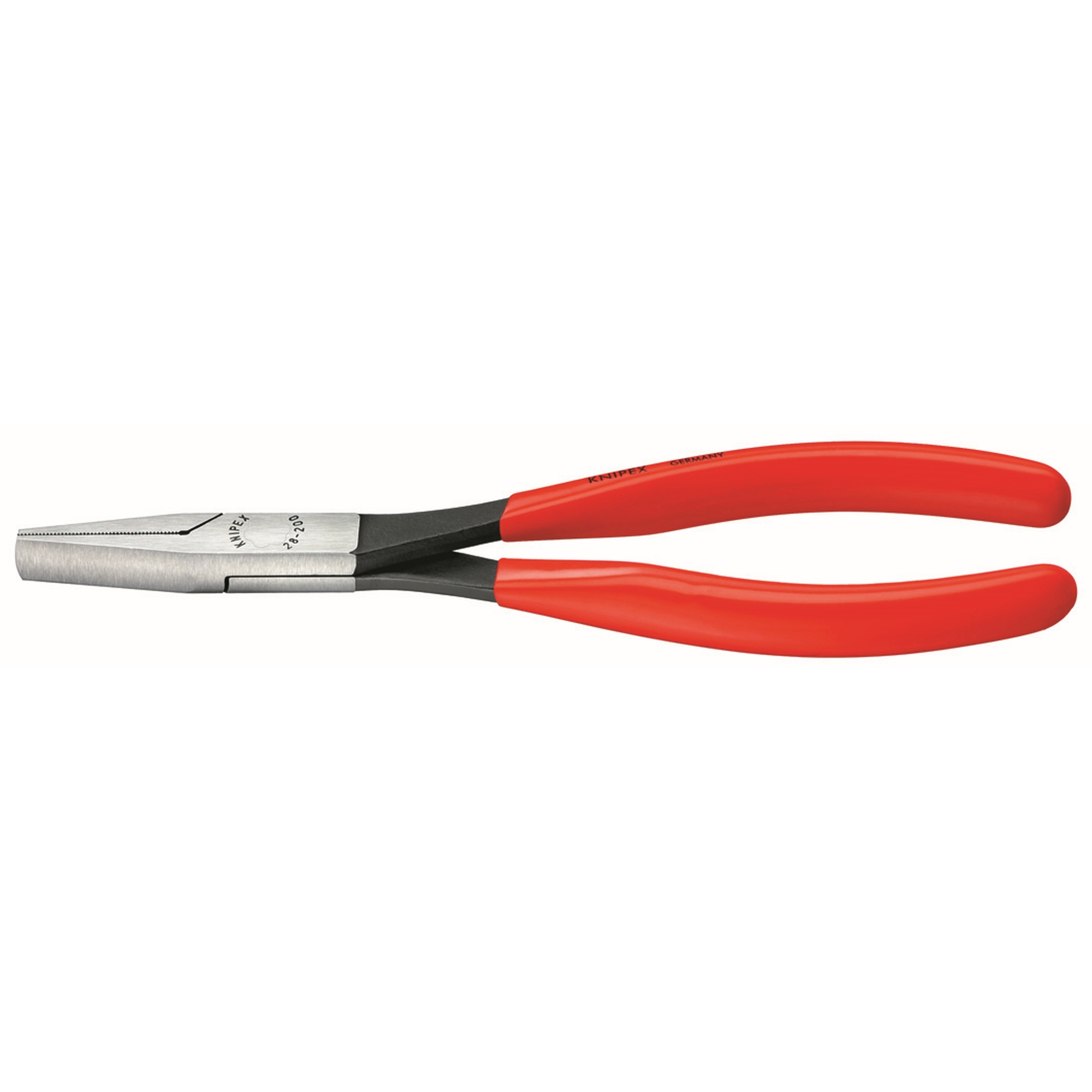 Flat Nose Assembly Pliers, 8 in., Plastic Coating