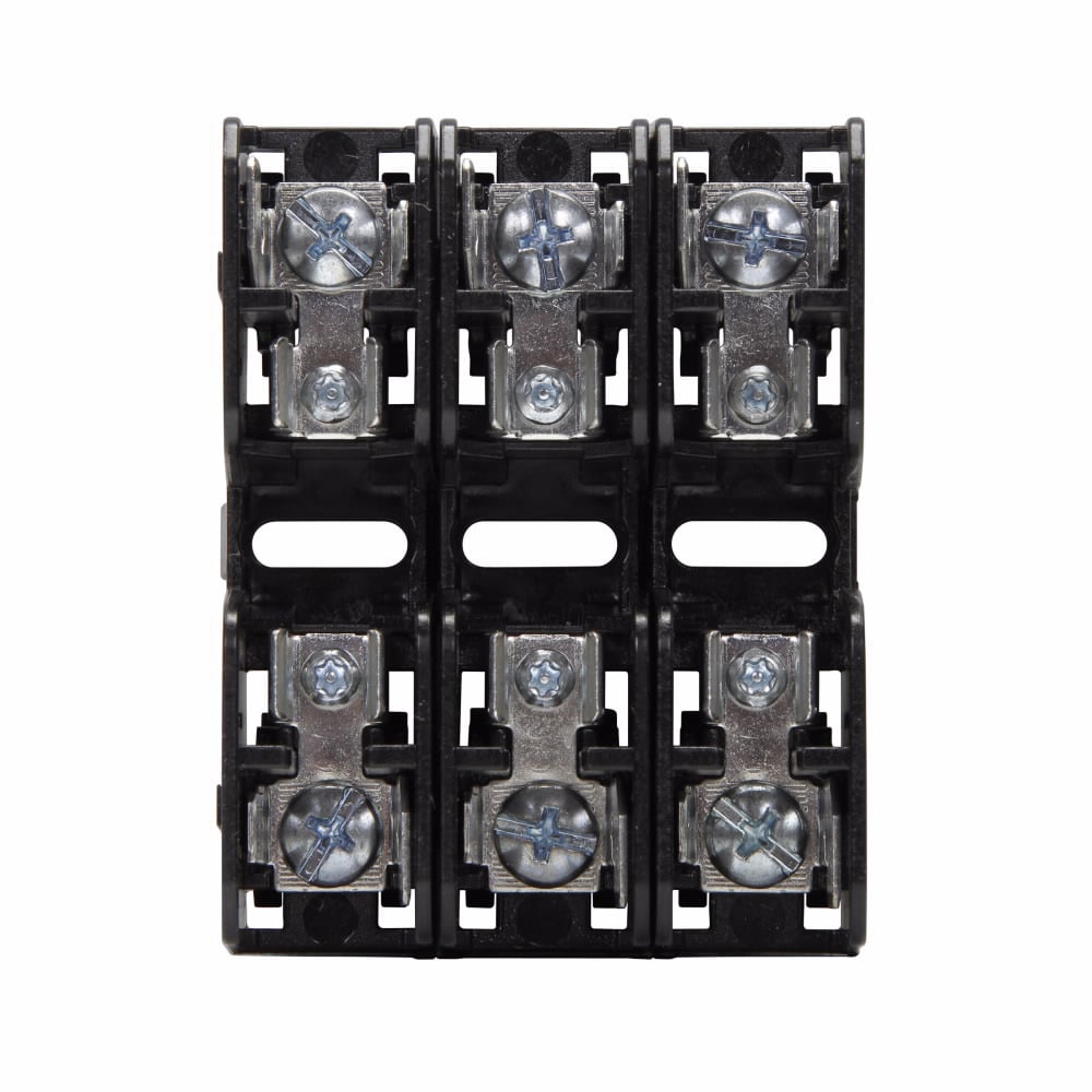 Eaton Bussmann series BMM fuse blocks, Fuse Blocks, 30 A, Three-pole, 200 kA, Screw/quick connect, 200 kAIC, 600 V