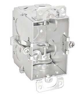 1-1/2 in. Deep, in.Cut-In in. Switch Box for Hollow Walls with Clamps for Flexible Metal Conduits