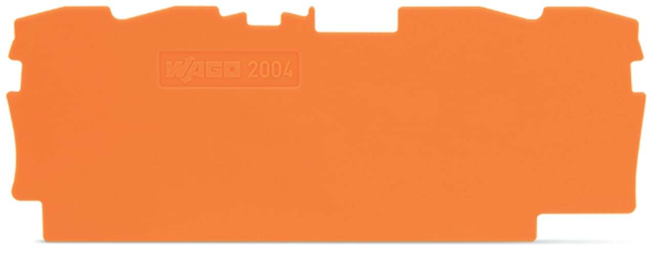 End and intermediate plate; 1 mm thick; orange