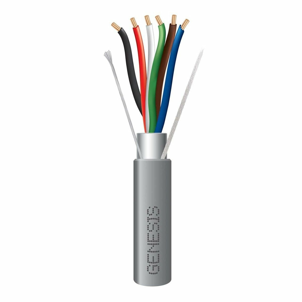 22/6 STRANDED SHIELDED CABLE - 1000 FT PULL BOX - GRAY