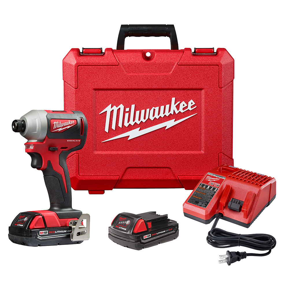 M18 Compact Brushless 1/4 in. Hex Impact Driver Kit