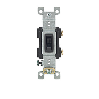 RS115-2E Grounding AC Quiet Toggle Switch, 120 V AC, 15 A, 1/2 hp Power Rating
