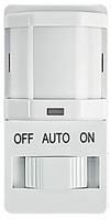 The SLD ON/OFF150DG WH INCD-MAG FLUR CTRL The IOS-DPSIMF can monitor virtually any area within a building. It incorporates passive infrared technology to detect human presence in a room. It monitors a specific area to detect heat generated naturally by people. When the heat is detected the lighti