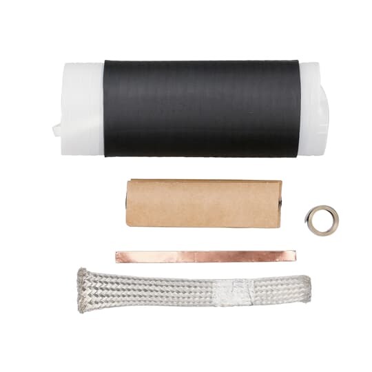 Cold-Shrinkable Seal with Copper Braid & Constant Force Spring.   Size Range 1.28 inch to 2.30 inch jacket diameters.  Maximum installed diameter is approximately 2.75 inches.