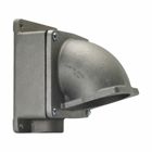 Eaton Crouse-Hinds series AJC back box, 60A/100A/150A, Through feed, Cast aluminum, 2"