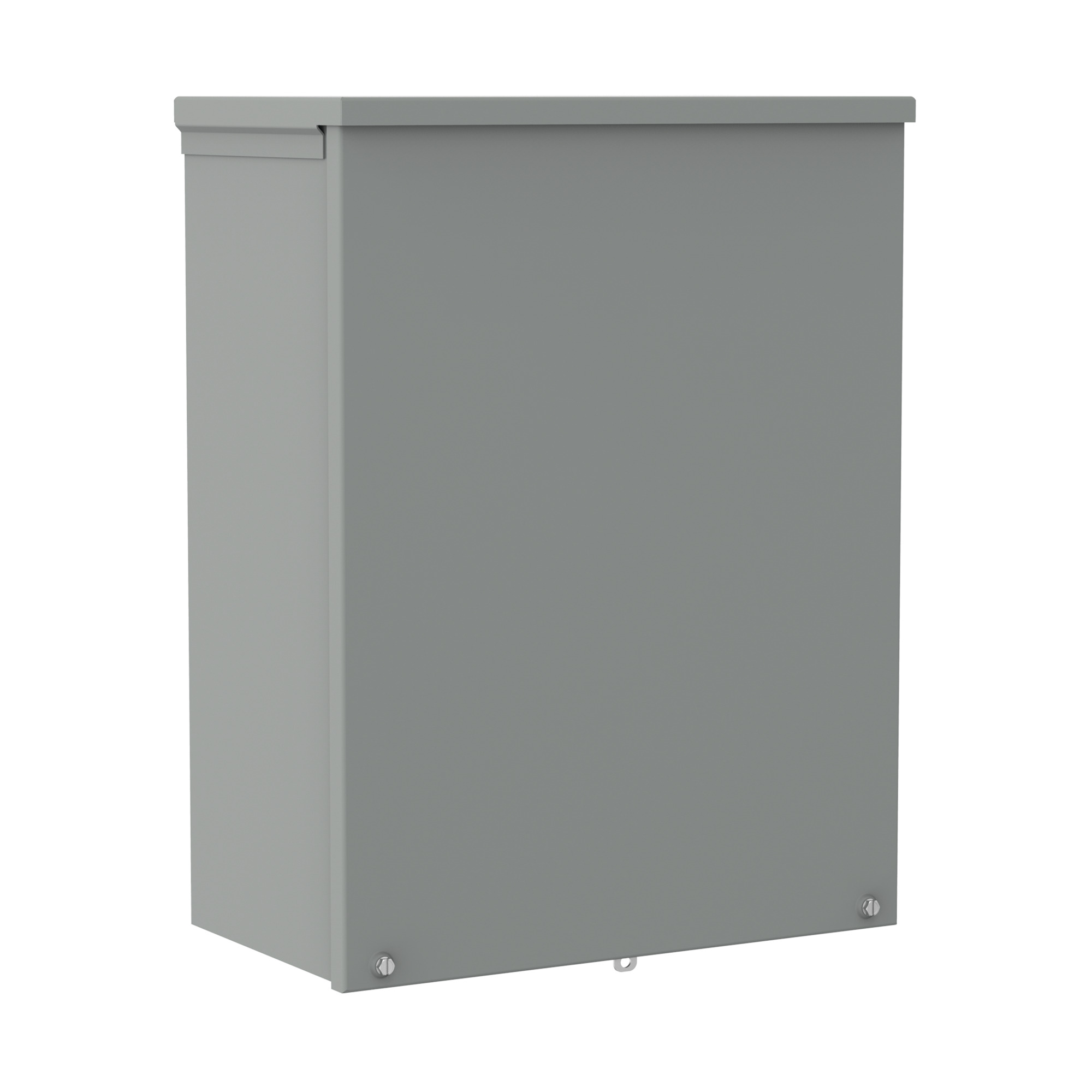 Screw-Cover Drip-Shield Type 3R no Knockouts, 18x18x4, Gray, Steel