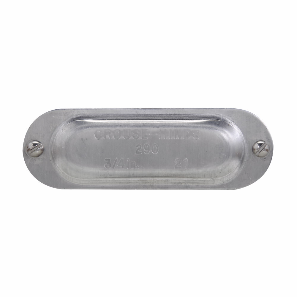 Eaton Crouse-Hinds series Condulet Mark 9 cover, Sheet aluminum, 2-1/2" or 3"