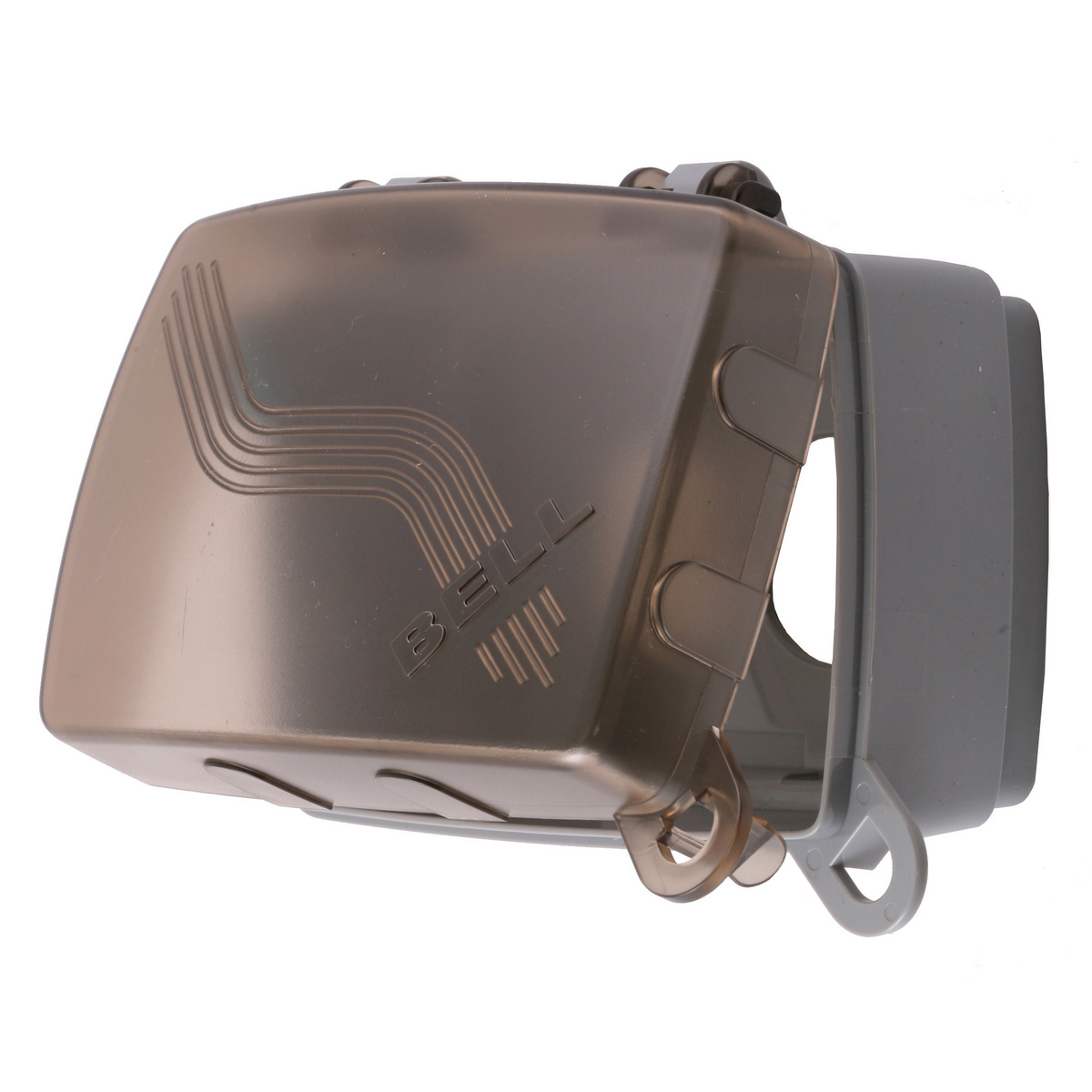 Wallplates and Boxes, Weatherproof Hood, 1-Gang, Duplex Opening, Vertical, Gray